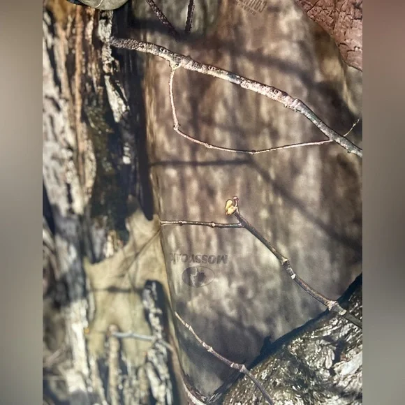 Mossy Oak~Men’s Fleece Hoodie~Built In Neck Gaiter~Zippered Front Pouch~Size L - Picture 9 of 13